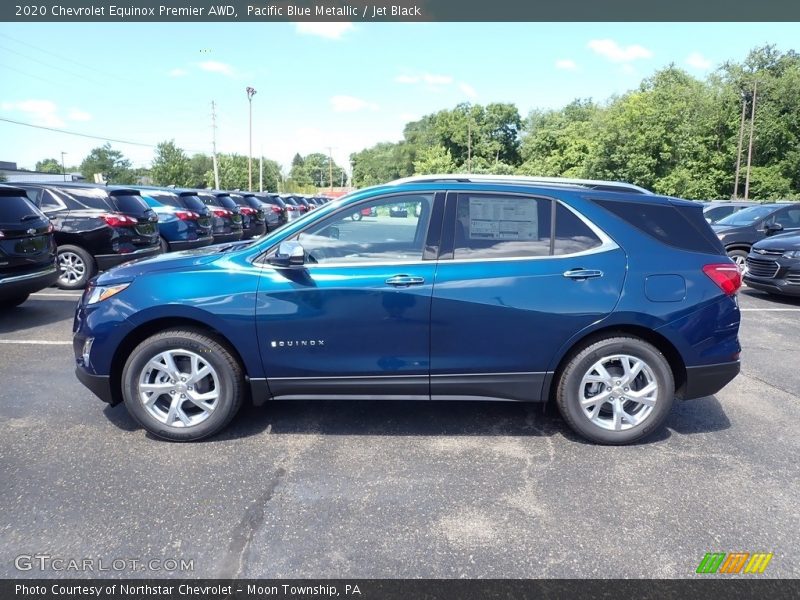Pacific Blue Metallic / Jet Black 2020 Chevrolet Equinox Premier AWD