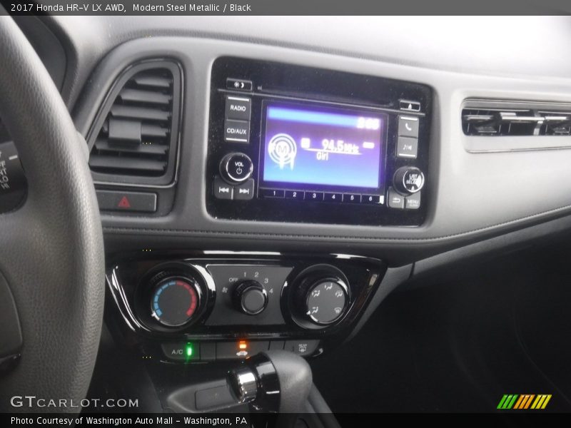 Modern Steel Metallic / Black 2017 Honda HR-V LX AWD