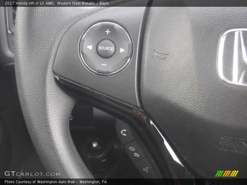 Modern Steel Metallic / Black 2017 Honda HR-V LX AWD