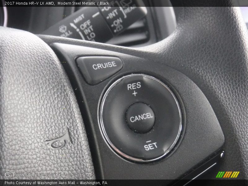 Modern Steel Metallic / Black 2017 Honda HR-V LX AWD