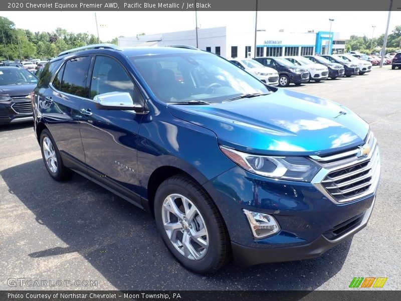 Pacific Blue Metallic / Jet Black 2020 Chevrolet Equinox Premier AWD