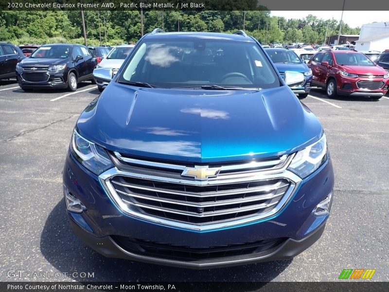 Pacific Blue Metallic / Jet Black 2020 Chevrolet Equinox Premier AWD