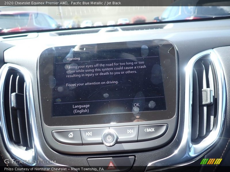 Pacific Blue Metallic / Jet Black 2020 Chevrolet Equinox Premier AWD