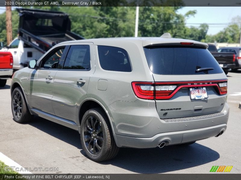 Destroyer Gray / Black 2020 Dodge Durango GT AWD