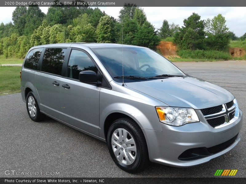 Billet / Black/Light Graystone 2020 Dodge Grand Caravan SE