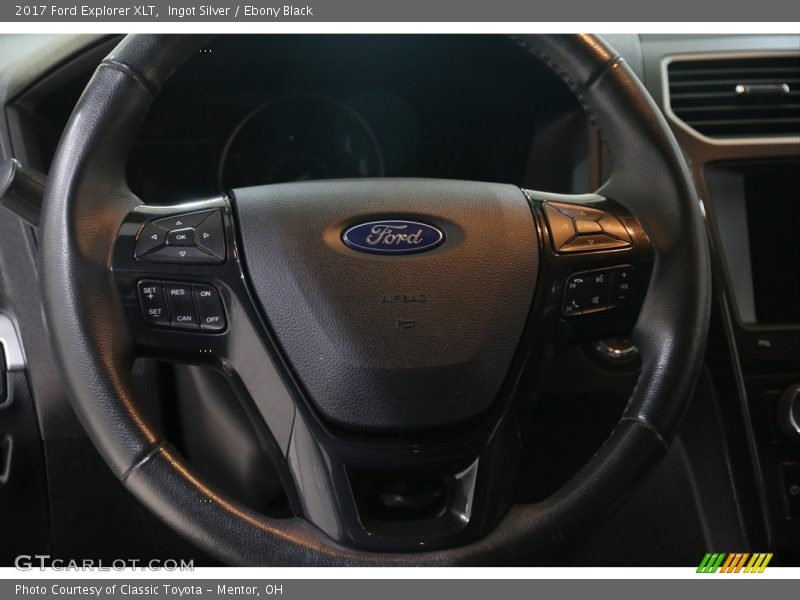 Ingot Silver / Ebony Black 2017 Ford Explorer XLT