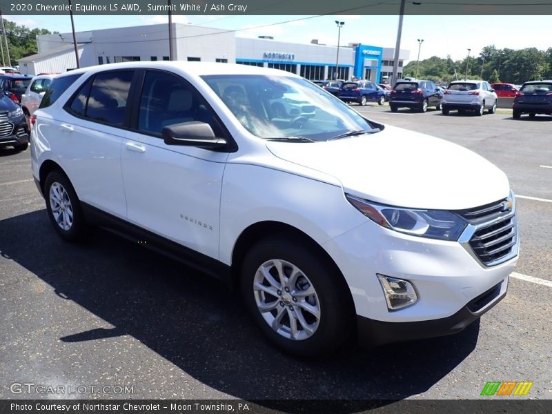 Summit White / Ash Gray 2020 Chevrolet Equinox LS AWD