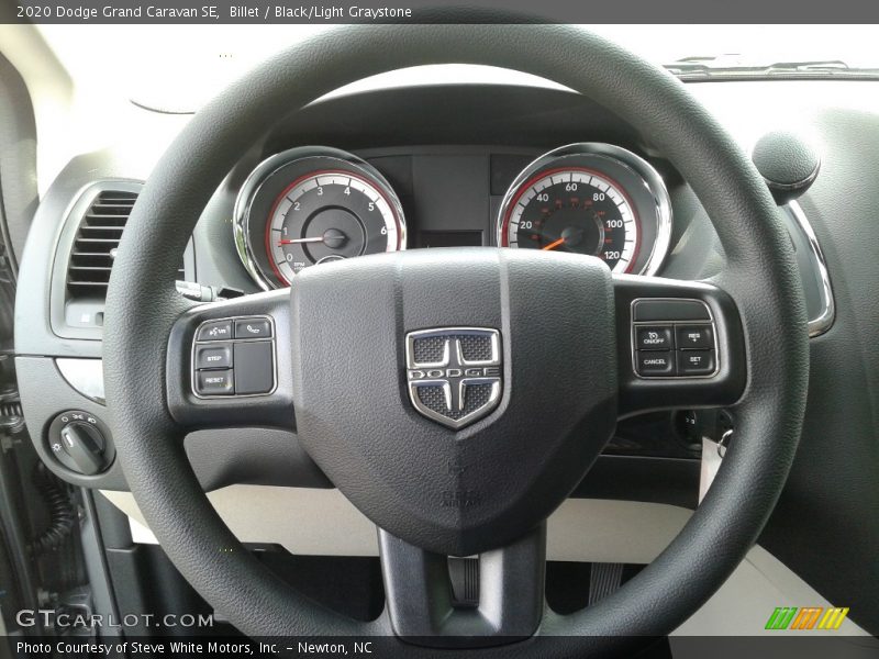 Billet / Black/Light Graystone 2020 Dodge Grand Caravan SE