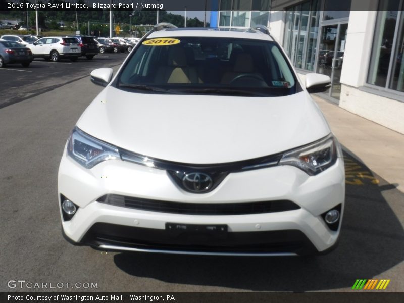 Blizzard Pearl / Nutmeg 2016 Toyota RAV4 Limited