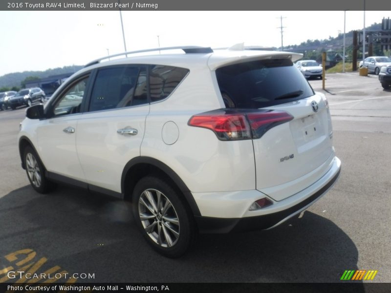 Blizzard Pearl / Nutmeg 2016 Toyota RAV4 Limited