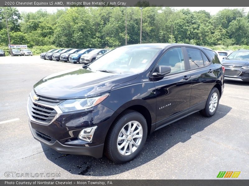 Midnight Blue Metallic / Ash Gray 2020 Chevrolet Equinox LS AWD