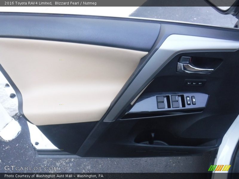 Blizzard Pearl / Nutmeg 2016 Toyota RAV4 Limited