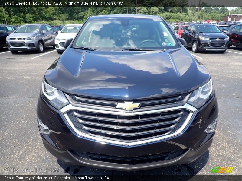 Midnight Blue Metallic / Ash Gray 2020 Chevrolet Equinox LS AWD