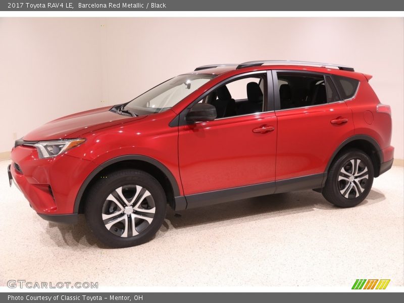 Barcelona Red Metallic / Black 2017 Toyota RAV4 LE