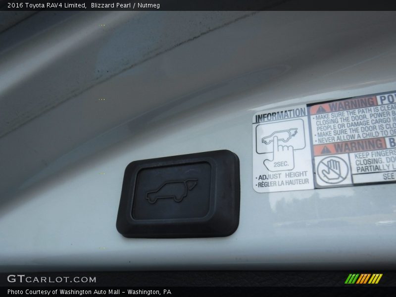 Blizzard Pearl / Nutmeg 2016 Toyota RAV4 Limited