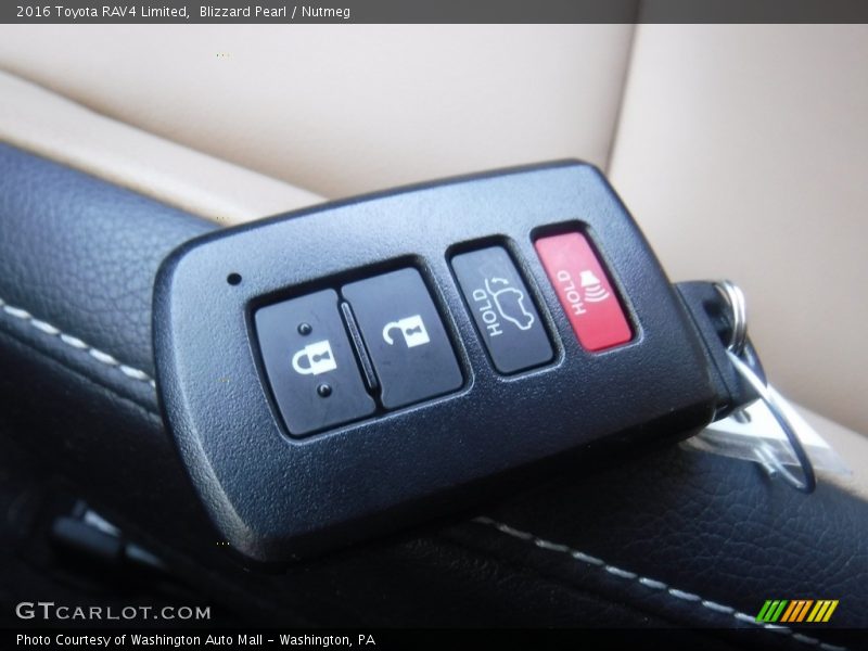 Blizzard Pearl / Nutmeg 2016 Toyota RAV4 Limited