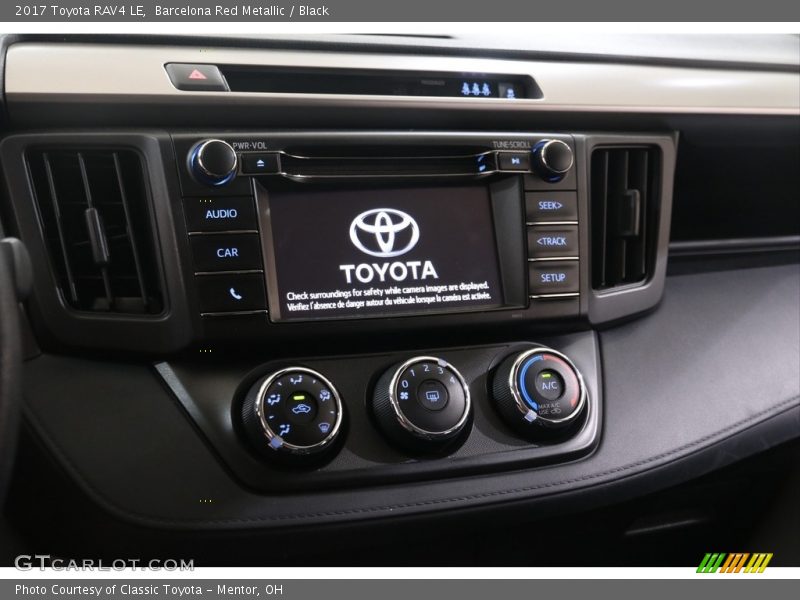 Barcelona Red Metallic / Black 2017 Toyota RAV4 LE