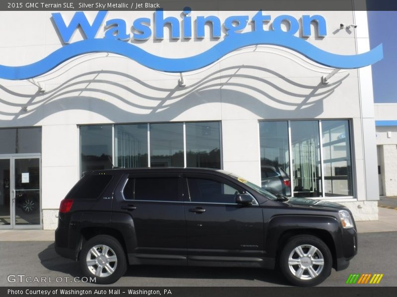 Silver Sky Metallic / Jet Black 2015 GMC Terrain SLE