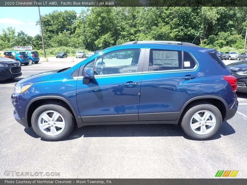 Pacific Blue Metallic / Jet Black 2020 Chevrolet Trax LT AWD