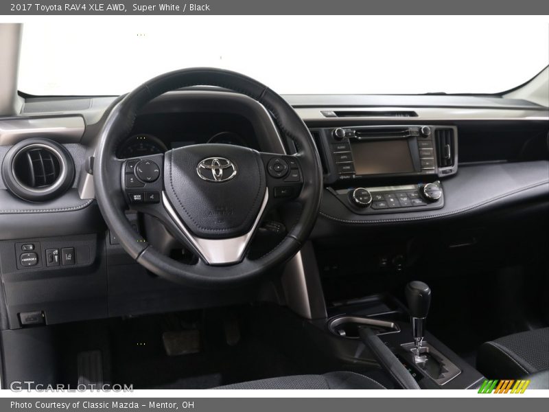 Super White / Black 2017 Toyota RAV4 XLE AWD