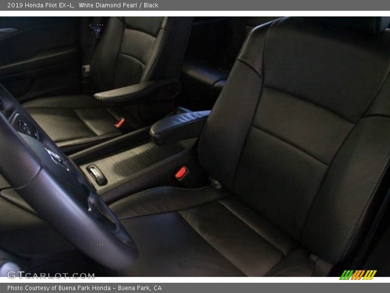 White Diamond Pearl / Black 2019 Honda Pilot EX-L