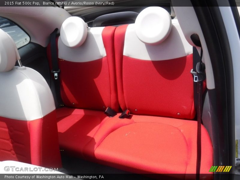 Rear Seat of 2015 500c Pop