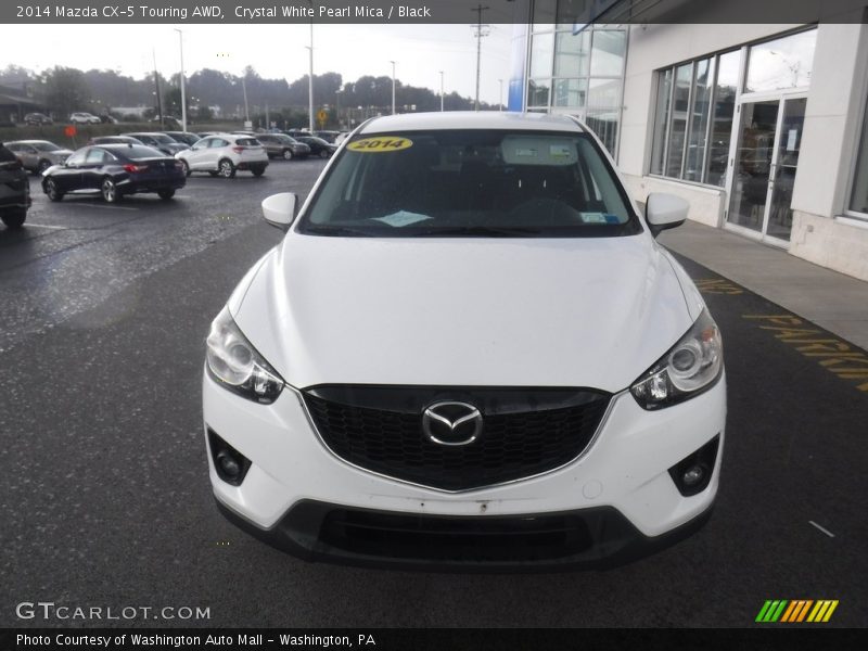 Crystal White Pearl Mica / Black 2014 Mazda CX-5 Touring AWD