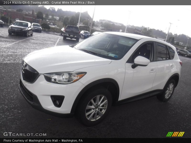 Crystal White Pearl Mica / Black 2014 Mazda CX-5 Touring AWD