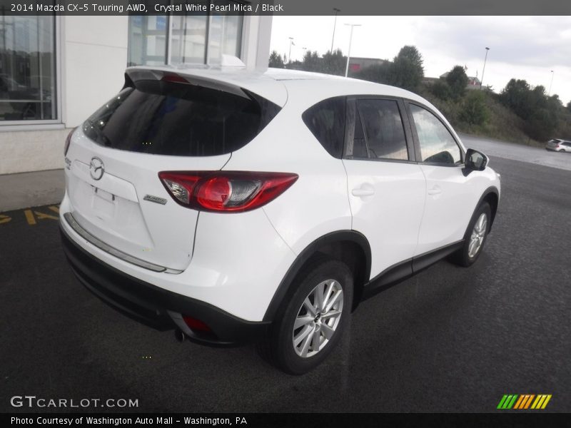 Crystal White Pearl Mica / Black 2014 Mazda CX-5 Touring AWD