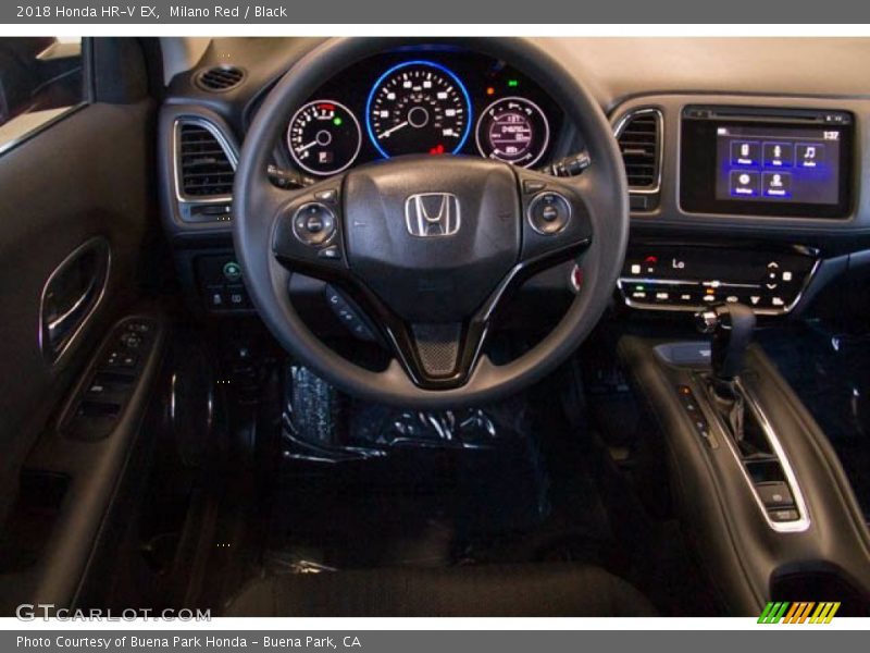Milano Red / Black 2018 Honda HR-V EX