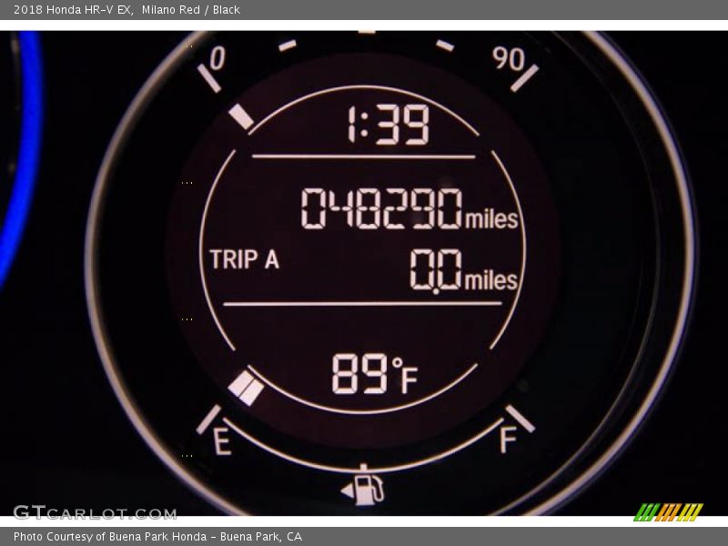 Milano Red / Black 2018 Honda HR-V EX