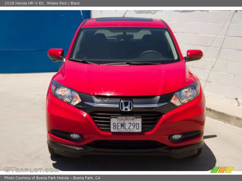 Milano Red / Black 2018 Honda HR-V EX