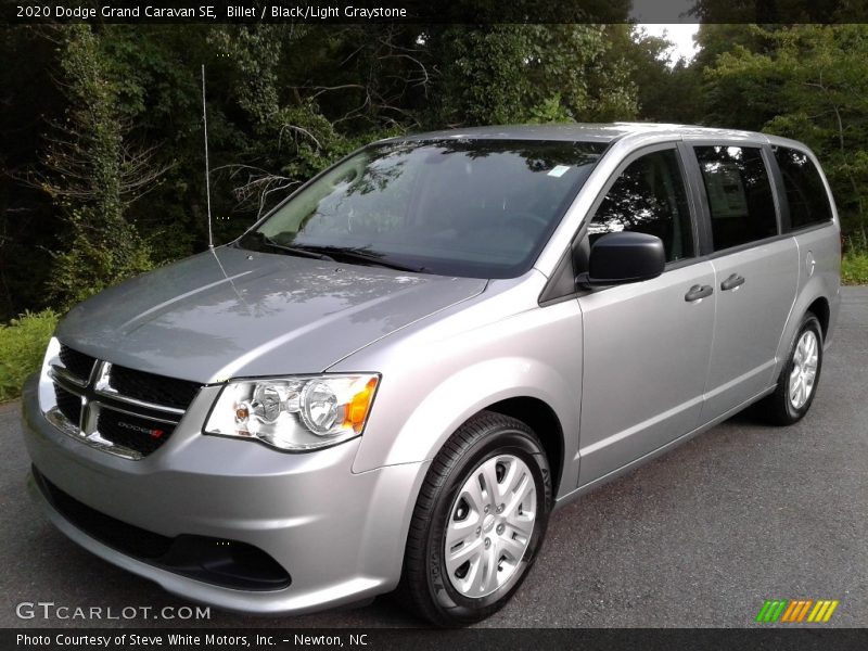 Billet / Black/Light Graystone 2020 Dodge Grand Caravan SE