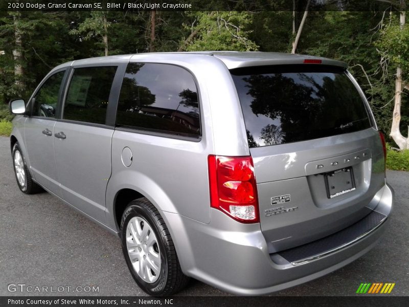 Billet / Black/Light Graystone 2020 Dodge Grand Caravan SE
