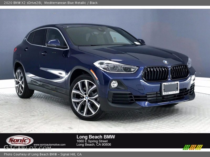 Mediterranean Blue Metallic / Black 2020 BMW X2 sDrive28i