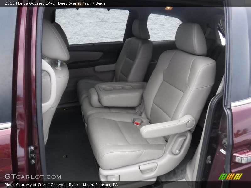 Deep Scarlet Pearl / Beige 2016 Honda Odyssey EX-L
