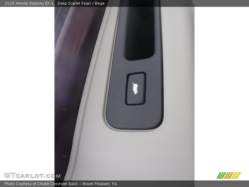 Deep Scarlet Pearl / Beige 2016 Honda Odyssey EX-L