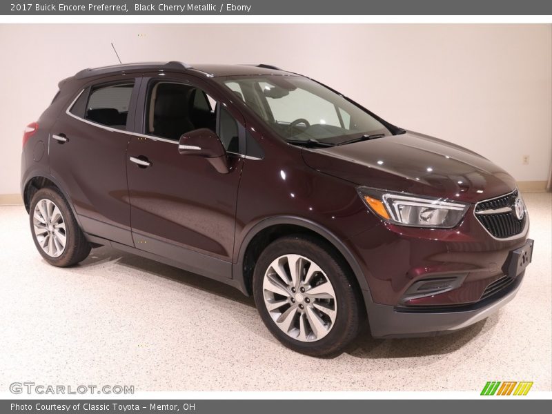 Black Cherry Metallic / Ebony 2017 Buick Encore Preferred