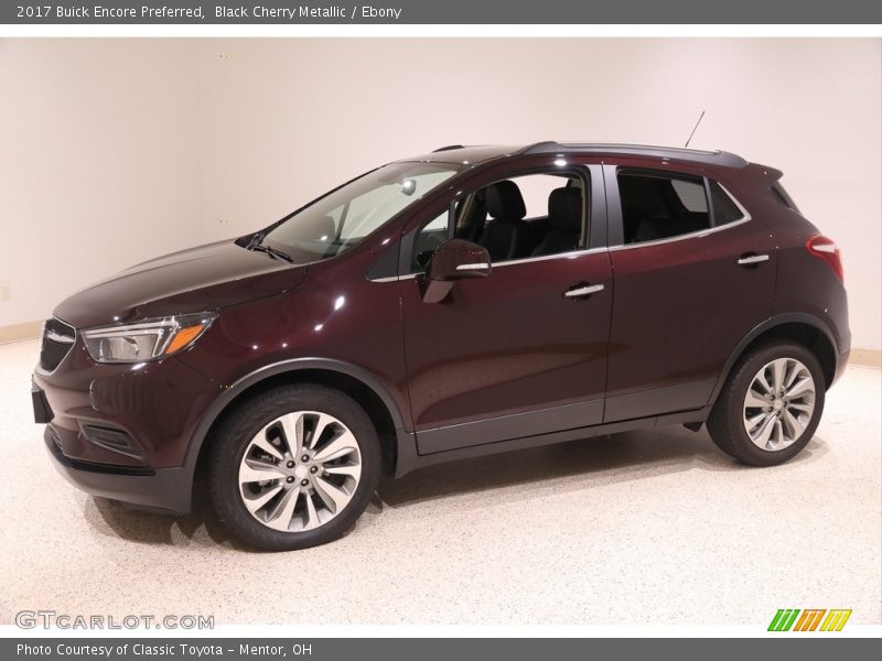 Black Cherry Metallic / Ebony 2017 Buick Encore Preferred