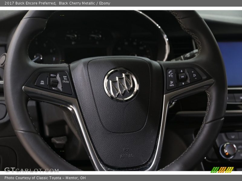 Black Cherry Metallic / Ebony 2017 Buick Encore Preferred