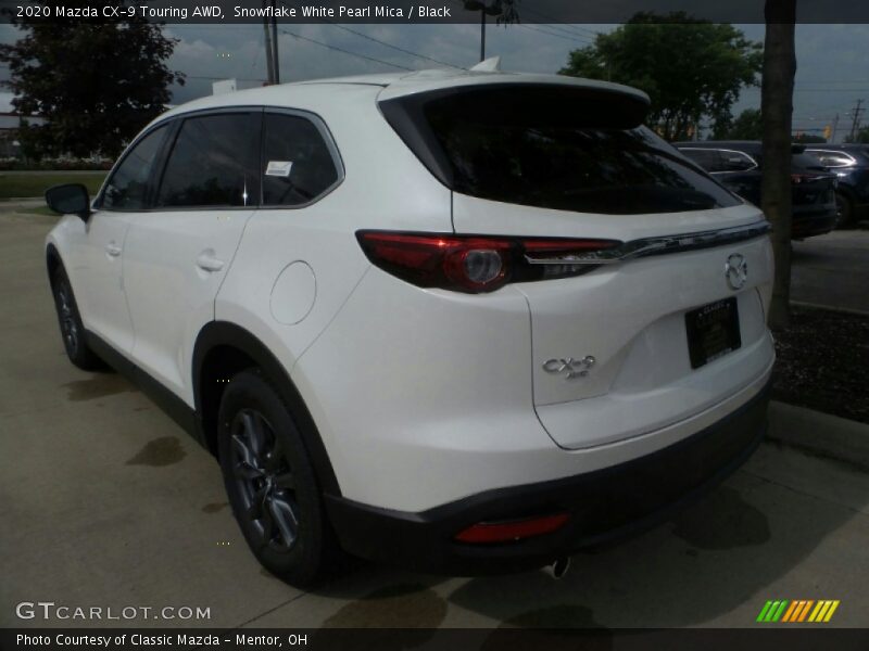 Snowflake White Pearl Mica / Black 2020 Mazda CX-9 Touring AWD