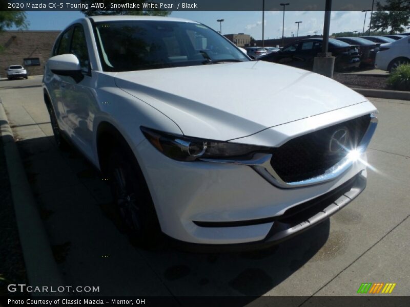 Snowflake White Pearl / Black 2020 Mazda CX-5 Touring AWD