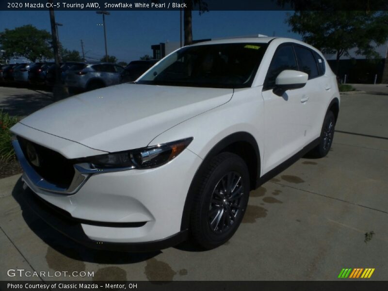 Snowflake White Pearl / Black 2020 Mazda CX-5 Touring AWD