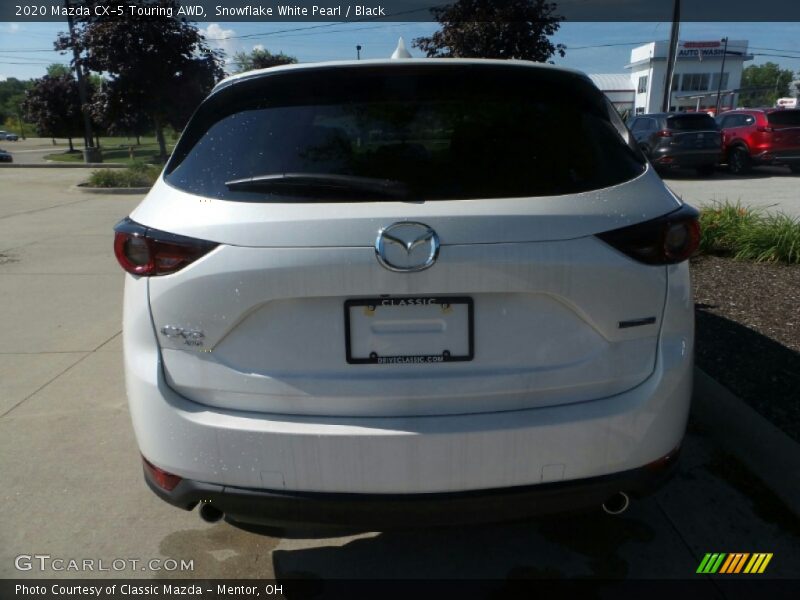 Snowflake White Pearl / Black 2020 Mazda CX-5 Touring AWD
