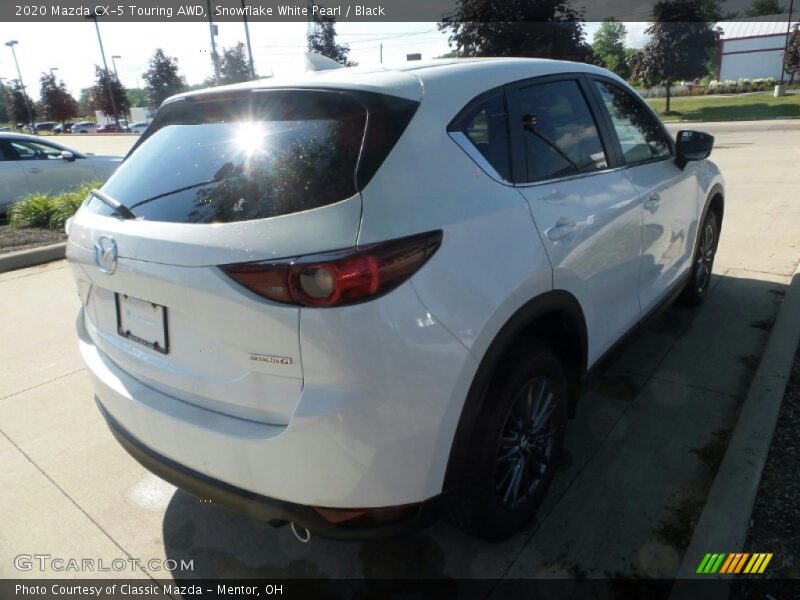 Snowflake White Pearl / Black 2020 Mazda CX-5 Touring AWD