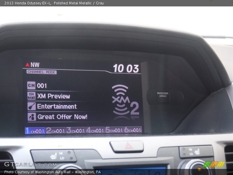 Polished Metal Metallic / Gray 2013 Honda Odyssey EX-L
