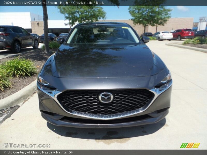 Machine Gray Metallic / Black 2020 Mazda MAZDA3 Select Sedan