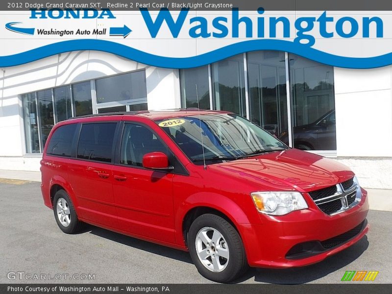 Redline 2 Pearl Coat / Black/Light Graystone 2012 Dodge Grand Caravan SXT