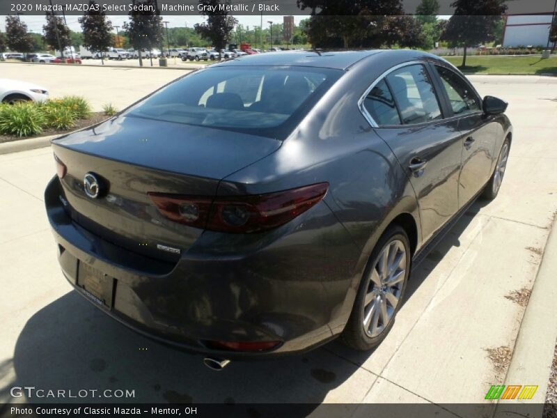 Machine Gray Metallic / Black 2020 Mazda MAZDA3 Select Sedan