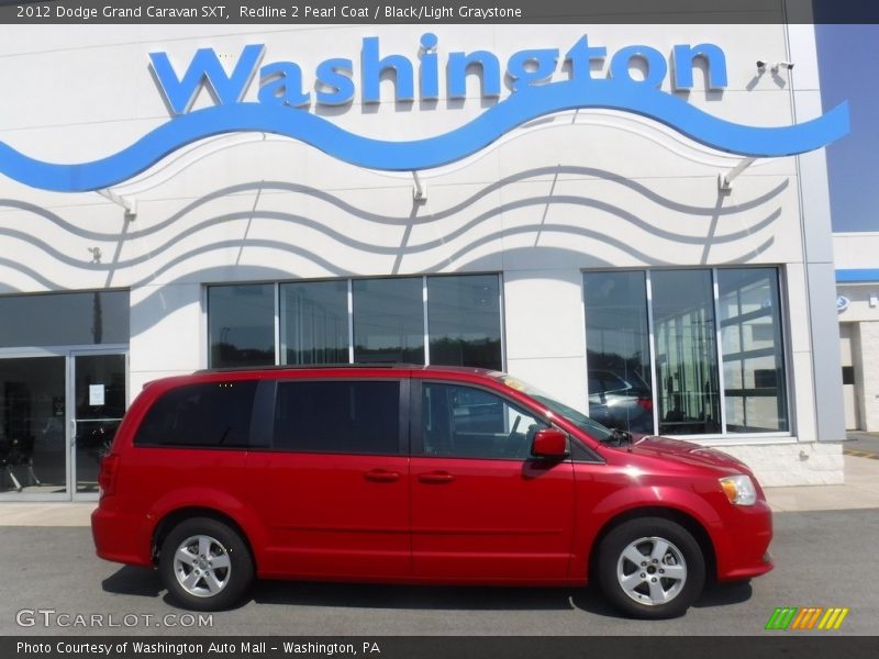 Redline 2 Pearl Coat / Black/Light Graystone 2012 Dodge Grand Caravan SXT